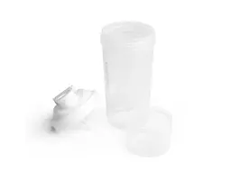Шейкер спортивний SmartShake Slim 500 мл Pure White (10253301) - мініатюра 3
