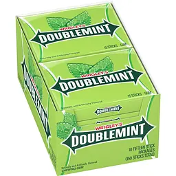 Упаковка жувальних гумок Wrigley's Doublemint Mint Gum Chewing Gum 150шт