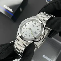 Чоловічий годинник Casio MTP-1215A-7A Сріблястий ( AT1141-0105 ) - мініатюра 2