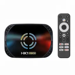 Смарт ТВ 4К приставка HK1 RBOX X50 Amlogic S905X5M 4/32 ГБ — Android 14, аеромиша, голосове керування