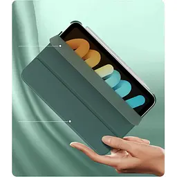 Чохол-книжка BeCover Tri Fold Hard для Apple iPad Mini 7 2024 Dark Green (712451) - мініатюра 4