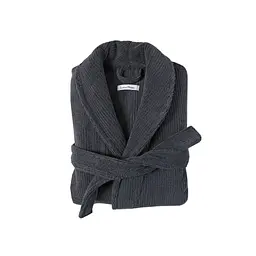 Халат unisex Lotus Home - Bold New Microcotton antrasit махровий S