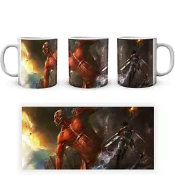 Кухоль GeekLand Attack on Titan Атака Титанів Колосальний титан AOT 002.06 330 мл білий - мініатюра 4