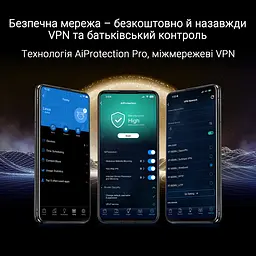 ASUS Маршрутизатор RT-BE88U BE7200 4xGE LAN, 3x2.5GE WAN, 1x2.5GE WAN/LAN. 1x10GE WAN/LAN, 1xSFP+, 1xUSB3.2, MESH - мініатюра 6
