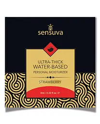 Пробник Sensuva-Ultra-Thick Water-Based Strawberry - лубриканта з ароматом полуниці, 6 мл