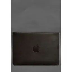 Шкіряний чохол-конверт BlankNote на магнітах для MacBook 16 дюймів Темно-коричневий - мініатюра 2