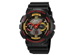Чоловічий наручний годинник 2118BKRD Black-Red Skmei acs0030266 - мініатюра 2