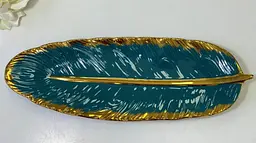 Тарілка "Зелене перо", вел 12,5x36x2,5 см