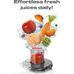 Соковитискач Tefal Frutelia+ відцентрований 350 Вт чаша 0.95 л жмих 0.5 л пластик біло-сірий (ZE370138) - мініатюра 7