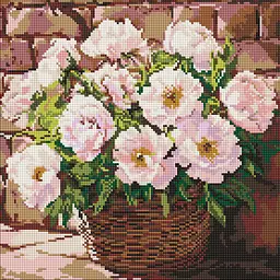 Алмазна мозаїка на підрамнику Ніжний аромат Ideyka 40×40 см AMO8296