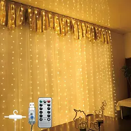 Гірлянда штора LED Star Led Lighting Limited крапля роси розмір 3х3 м 300 led з пультом