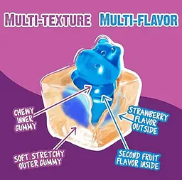 Жувальні цукерки Amos Juicy Drop Gummy Mystery Cube Wild Berry 142г - мініатюра 3