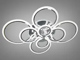 Люстра стельова LED Diasha A8022/8HR Ring, 175W, 3200K-6500K, акрил, сучасний стиль з пультом управління - мініатюра 6
