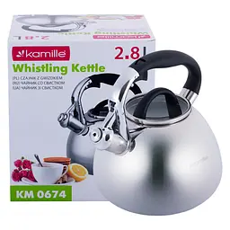 Чайник зі свистком Kamille KM-0674 2,8 л - мініатюра 4