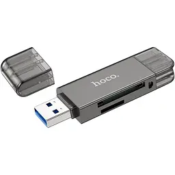 Кардрідер Hoco HB39 2-in-1 Metal Gray (604819) [168991] - мініатюра 4