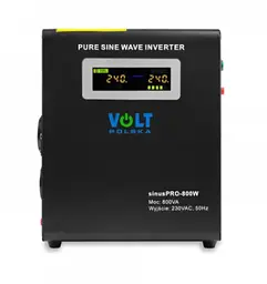 Гібридний ДБЖ/інвертор Volt Polska SINUS PRO 800 W 12/230V 500/800W (3SP098012W)