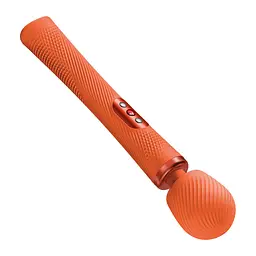 Вібромасажер Fun Factory VIM Vibrating Wand Orange, суперпотужний та легкий, до 6 годин роботи - мініатюра 3