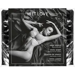 Простирадло з вінілу Fetish Tentation Black 220x200, чорне