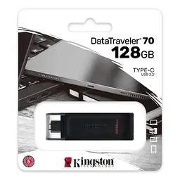USB флеш накопичувач Kingston 128GB DataTraveler 70 USB 3.2 / Type-C (DT70/128GB) - мініатюра 3