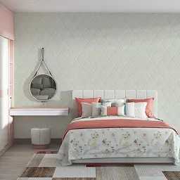 Самоклеюча декоративна стельово-стінова 3D панель Sticker Wall Ромби під шкіру 700x700х6мм 161 SW-00000221 - мініатюра 6