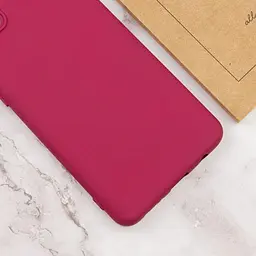 Чохол TPU GETMAN Liquid Silk Full Camera для Xiaomi 12T / 12T Pro Бордовий / Marsala - мініатюра 4
