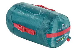 Спальний мішок Ferrino Lightec 550/+20°C Green Left (86153NVV) - мініатюра 2