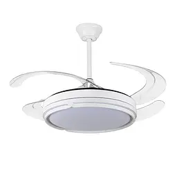 Люстра вентилятор стельова LED Levistella 7943070 (48) WH, 80W, діаметр 1200 мм, білий, сучасний стиль