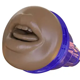 Мастурбатор-ротик Fleshlight Boost Blow Medium Dark Flesh, плаваючі кільця Turbo Tech - мініатюра 3