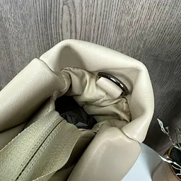 Сумка жіноча класична через плече дута стильна Бежева 1221Б - мініатюра 10