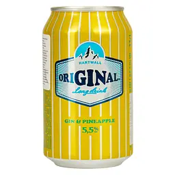 Напій слабоалкогольний газований Hartwall Original Long Drink Gin & Pineapple 0.33 л з/б  - мініатюра 4