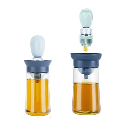 Диспенсер для олії та оцту Semi Dispenser 180 мл, Blue/Turquoise із силіконовим пензлем