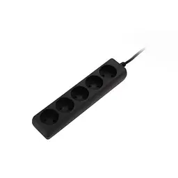 Мережевий подовжувач 2E 5XCEE7/17, 1.5м, black (2E-U0510M1.5BK) - мініатюра 3