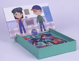 Навчальна магнітна гра Apli Kids Одяг (17557) - мініатюра 2