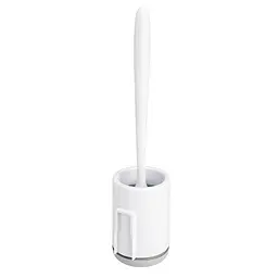 Йоржик для унітазу МВМ My Home клейкий настінний BP-12, білий з сірим (BP-12 WHITE/GRAY)