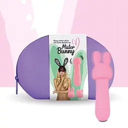 Міні-вібратор FeelzToys Mister Bunny 13.5 см рожевий - мініатюра 2