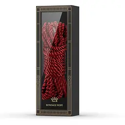 Розкішна мотузка для Шибарі Zalo Bondage Rope Red - мініатюра 2