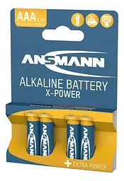 Батарейка Ansmann X-Power AAA/LR03 BL 4шт (5015653) - мініатюра 3