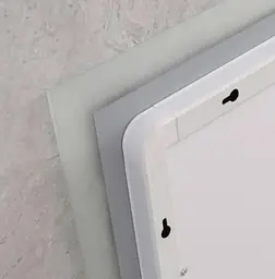 Дзеркало Mixxus FLAT MR04-80x60 з LED Touch, Anti-fog, димером, регулюванням яскравості, годинником (MI6928) - мініатюра 5