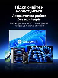 Док-станція USB-C UGREEN CM498 хаб 2 USB-A та 2 USB-C для даних до 5 Гбіт/с HDMI до 4K 60 Гц з режимами 2K 120 Гц та 1080p 144 Гц для HDMI потрібен відеовихід USB-C пристрою RJ45 Ethernet до 1000 Мбіт/с кардридер SD/microSD вхід живлення USB-C PD 3.0 до 100 Вт із заряджанням ноутбука до 85 Вт одночасне читання двох карт для Windows/macOS/Linux вбудований кабель 0,2 м темно-сірий (15375) - мініатюра 13