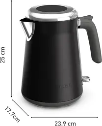 Електрочайник Tefal Collection 1.68л, Strix, нерж. сталь, чорний - мініатюра 2
