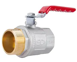 Кран кульовий Thermo Alliance Standart 1 1/2" ВЗ прямий, нікель, PN40, важіль SD605NW40PN40