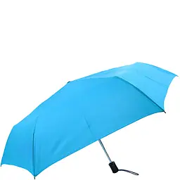 Жіноча складана парасолька повний автомат Happy Rain 96 см блакитна - мініатюра 2
