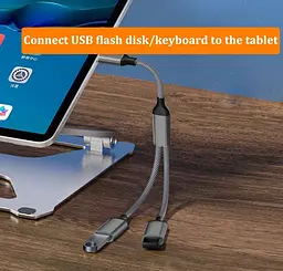 Переходник USB-C на 2 USB-A для зарядки и передачи данных - миниатюра 6