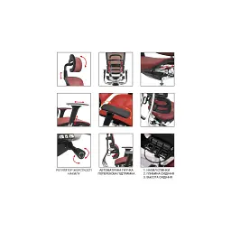 Офісне крісло GT Racer X-802L Black (X-802L Black (W-21)) - мініатюра 9