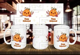 Чашка "Happy Halloween" 425, Червона