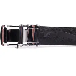 Ремінь-автомат з натуральної шкіри крокодила чорний CROCODILE LEATHER 18239 100 см - мініатюра 8