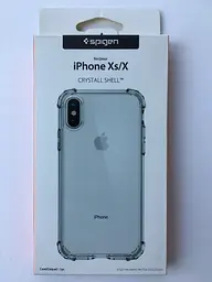 Чохол оригінальний протиударний Spigen Crystal Shell 057CS22141 для iPhone X/XS Crystal Clear - мініатюра 2