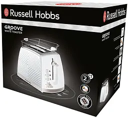 Тостер Russell Hobbs Groove 2 Slice 850 Вт пластик підігрів розморож. - мініатюра 8