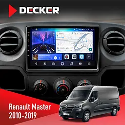 Штатна магнітола Renault Master 2010-2019 Decker D10-006 4x64, 4G Decker (НФ-00009522)