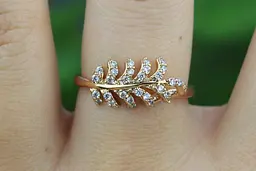 Кільце Xuping Jewelry гілка акації р 19 золотисте - мініатюра 3
